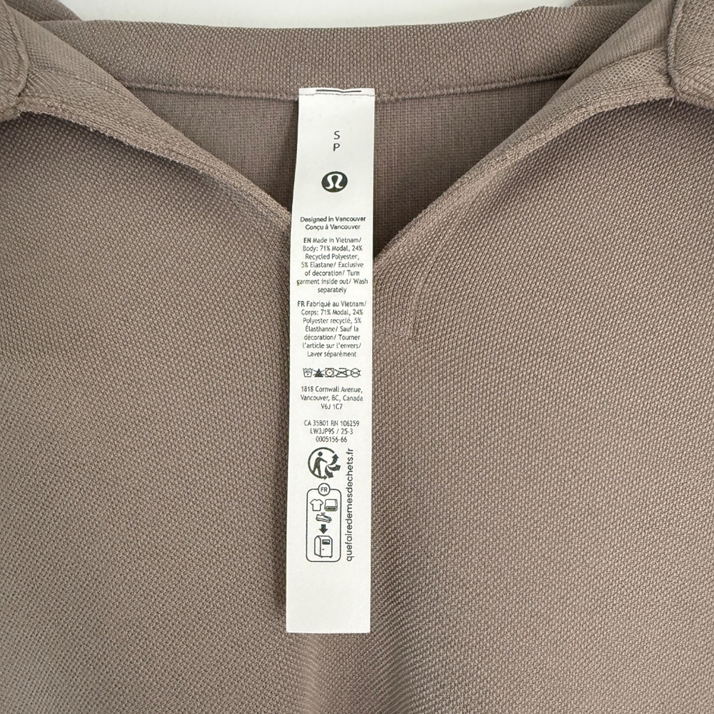 Lululemon Softstreme Pique Oversized Long-Sleeve Polo Shirt - Picture 5 of 5